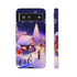 Christmas Homes in the Snow - Impact Resistant Phone Case Google Pixel 6 Glossy